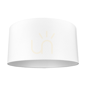 Leila golvlampa, 1xE27, Max. 60 W, krommetall / genomskinlig PVC-sladd / lampskärm av papper och PVC med prickmönster, Ø 50 cm small 2