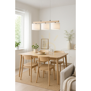 Lora taklampa, 3xE27, Max. 40 W, oljad ek/svart metall/genomskinlig PVC-sladd/vit lampskärm, 90 cm small 4
