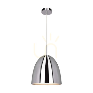 Mads taklampa, 1xE27, Max. 60 W, kromfärgad metall/genomskinlig PVC-kabel, Ø 30 cm small 1