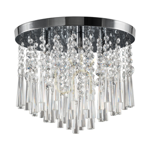 Luxoria taklampa, inklusive 4 G9-fattningar, max. 3 W, krommetall/genomskinliga kristaller, Ø 35 cm small 0