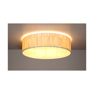Malo taklampa, 4xE27, Max. 25 W, vit metall/mångfärgad lampskärm av tapet, Ø 48 cm small 2