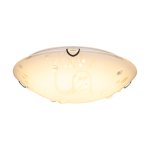 Taklampa Maryland, inkluderar 1 st LED-lampa 2700K 13 W, kromad metall/vit glasskärm, Ø30 cm small 1