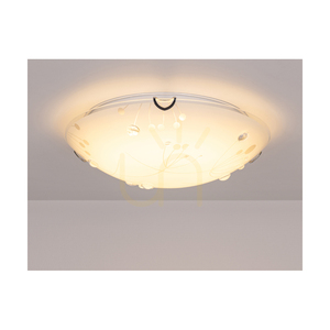Taklampa Maryland, 1xLED, 2700 K, 30 W, krommetall/vit glasskärm, Ø50 cm small 4