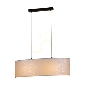 Mateo taklampa, 2xE27, Max. 40 W, svart metall/genomskinlig PVC-sladd/beige lampskärm av tapet, 80 cm small 1