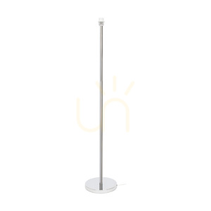 Maxima golvlampa, 1xE27, Max. 60 W, krommetall / genomskinlig PVC-sladd / svart lampskärm, Ø 50 cm small 1
