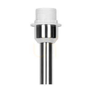 Maxima golvlampa, 1xE27, Max. 60 W, krommetall / genomskinlig PVC-sladd / svart lampskärm, Ø 50 cm small 3
