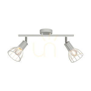 Megan taklampa, 2xE14, Max. 40 W, vit metall, 37,5 cm small 1