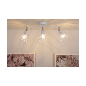 Megan taklampa, 3xE14, Max. 40 W, vit metall, 47,5 cm small 3