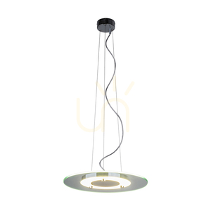 Minnesota taklampa, inklusive 1 st 3000K 22W LED, krommetall/vitt transparent glas, Ø45 cm small 1