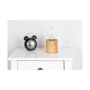 Minnie bordslampa, 1xE27, Max. 25 W, oljad ek/svart, PVC-kabel, Ø 8 cm small 1