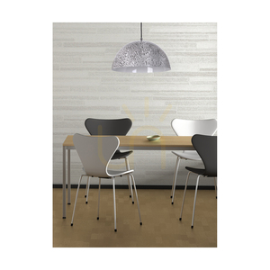 Natura taklampa, 1xE27, Max. 60 W, kromfärgad metall / genomskinlig PVC-sladd / svart-vit-grå metallskärm, Ø 36 cm small 2