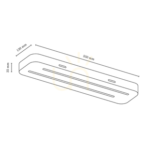 Neele taklampa, 2xLED, 3000 K, 12 W, bok- och valnötsträ, 55 cm small 3