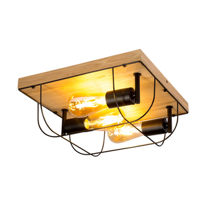 Netuno taklampa, 3xE27, Max. 15 W LED, oljad ek/svart metall, 34 cm small 1