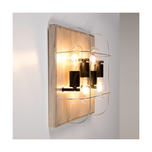 Netuno taklampa, 4xE27, Max. 15 W LED, färgad furu, grå/svart metall, silverfärgad metallskärm, 40 cm small 5