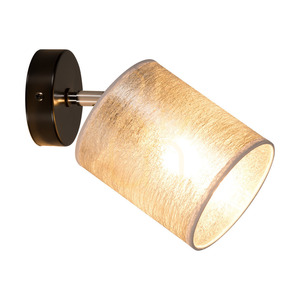 Nevoa vägglampa 1xE27 Max. 25 W, svart-krom, metall/silver, lampskärm, 25 cm small 1