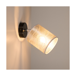Nevoa vägglampa 1xE27 Max. 25 W, svart-krom, metall/silver, lampskärm, 25 cm small 2