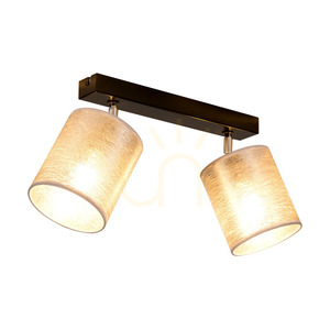 Taklampa Nevoa, 2xE27, Max. 25 W, svart-kromfärgad metall/silver, 52 cm lampskärm small 1