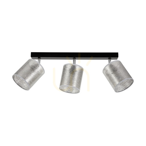 Kontrollera Taklampa Nevoa, 3xE27, Max. 25 W, svart-krom metall/silver, 67 cm lampskärm