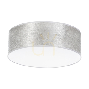 Taklampa Nevoa, 3xE27, Max. 25 W, vit metall/silver, lampskärm Ø 38 cm small 0