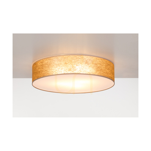 Taklampa Nevoa, 4xE27, Max. 25 W, vit metall/guldfärgad lampskärm, Ø 58 cm small 2