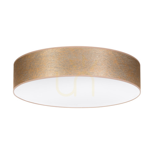 Kontrollera Taklampa Nevoa, 4xE27, Max. 25 W, vit metall/guldfärgad lampskärm, Ø 58 cm