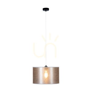 Nevoa taklampa, 1xE27, Max. 60 W, svart metall/genomskinlig PVC-sladd/silverfärgad lampskärm, Ø 40 cm small 2