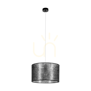 Nevoa taklampa, 1xE27, Max. 60 W, svart metall/genomskinlig PVC-sladd/svart lampskärm, Ø 40 cm small 0