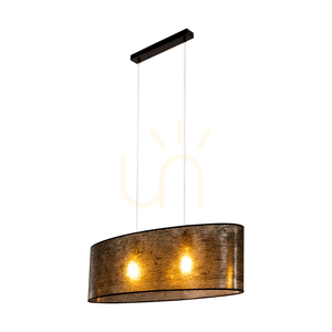 Nevoa taklampa 2xE27 Max. 40 W svart metall/genomskinlig PVC-sladd/svart lampskärm 80 cm small 5