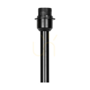 Nevoa golvlampa 1xE27 Max. 40 W, svart metall/svart PVC-sladd/lampskärm i svart-guld-silver, Ø 55 cm small 1