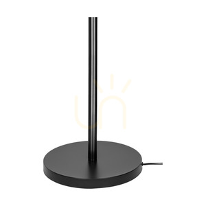 Nevoa golvlampa 1xE27 Max. 40 W, svart metall/svart PVC-sladd/lampskärm i svart-guld-silver, Ø 55 cm small 2