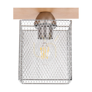 Spot Light Norman Wood 8175160 taklampa, björk och krom, 1×E27 small 3