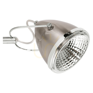 Oliver vägglampa, inklusive 1 st GU10-LED (max. 6 W), satin/krom, 21 cm small 2