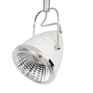 Oliver taklampa, inklusive 2 st. GU10-LED-lampor, max.. 5,5 W, vit/kromfärgad metall, 35 cm small 2