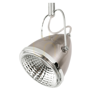 Oliver taklampa, inklusive 2 st. GU10-LED-lampor (max.. 6 W), satin/krom, 35 cm small 2