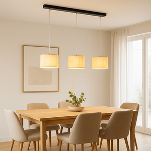 Ora taklampa, 3xE27, Max. 40 W, svart metall/genomskinlig PVC-sladd/guldfärgad lampskärm, 100 cm small 2