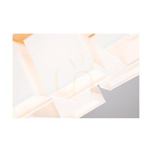 Taklampa Paloma, 6xE27, Max. 25 W, oljad ek/vit, 55 cm lampskärm small 6