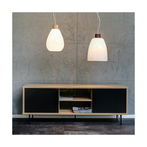 Piro taklampa, 1xE27, Max. 60 W, oljad ek / genomskinlig PVC-sladd / vit glasskärm, Ø 25 cm small 2