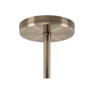 Taklampa Pisa, 5xE27, Max. 60 W, metall med patina/vit glasskärm, Ø 58 cm small 2