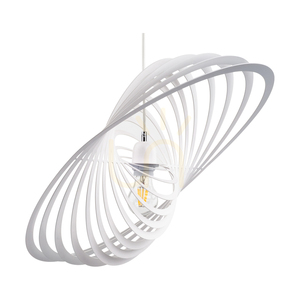 Planet taklampa, 1xE27, Max. 60 W, vit metall/vit PVC-sladd/vit metallskärm, 61 cm small 1