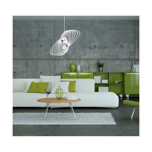 Planet taklampa, 1xE27, Max. 60 W, vit metall/vit PVC-sladd/vit metallskärm, 61 cm small 2