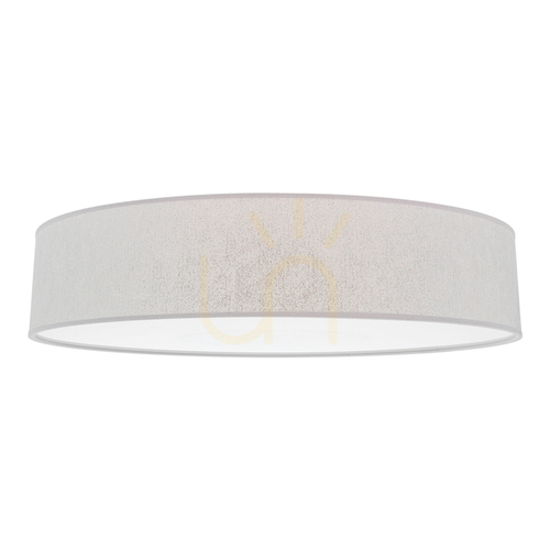 Kontrollera Prata taklampa, 4xE27, Max. 25 W, vit metall/silverfärgad skärm, Ø 58 cm