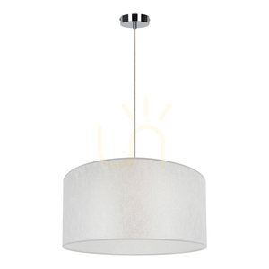Prata taklampa, 1xE27, Max. 60 W, krommetall / genomskinlig PVC-sladd / silverfärgad lampskärm, Ø 50 cm small 0