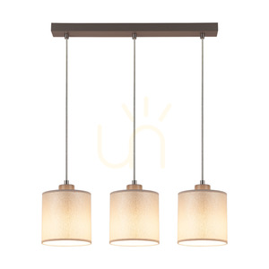 Prata taklampa, 3xE27, Max. 25 W, grå metall/genomskinlig PVC-sladd/silverfärgad lampskärm, 52 cm small 1