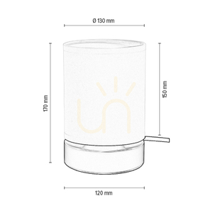 Puro bordslampa 1xE27 Max. 25 W, svart metall/svart PVC-sladd/vit lampskärm, Ø 13 cm small 2