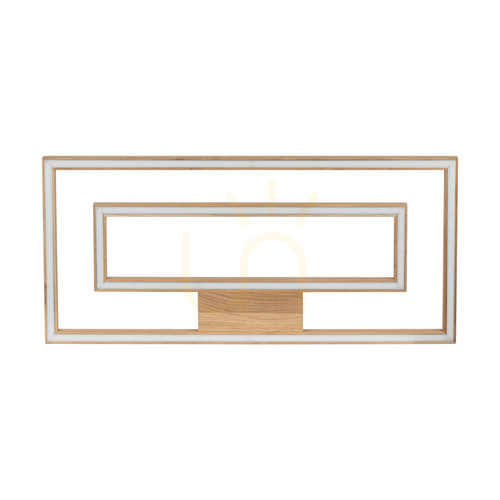 Kontrollera Ramme taklampa, 2xLED, 3000 K, 57 W, oljad ek, 83 cm