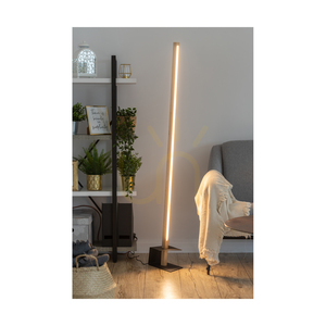 Rapid golvlampa, 1xLED, 3000 K, 19 W, oljad ek/svart metall/svart PVC-sladd (40 cm) small 5