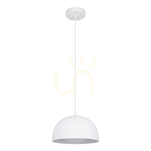 Kontrollera Ray taklampa, inkluderar 1 st LED 3000K 10W, vit metall/genomskinlig PVC-sladd, Ø25,5 cm