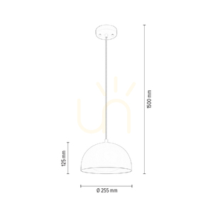 Ray taklampa, inkluderar 1 st LED 3000K 10W, aluminium, metall-/transparent PVC-kabel, Ø25,5 cm small 4