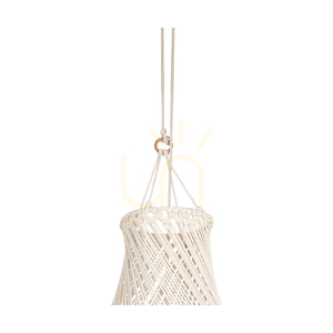 Reve 3xE27 Max. 15 W LED-pendellampa, oljad ek/natur, flätad kabel/krämfärgad flätad bomullssladd, Ø 65 cm small 1