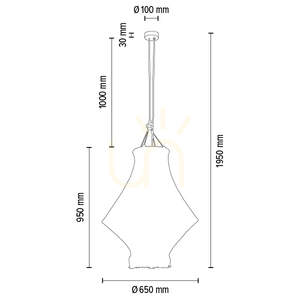 Reve 3xE27 Max. 15 W LED-pendellampa, oljad ek/natur, flätad kabel/krämfärgad flätad bomullssladd, Ø 65 cm small 2